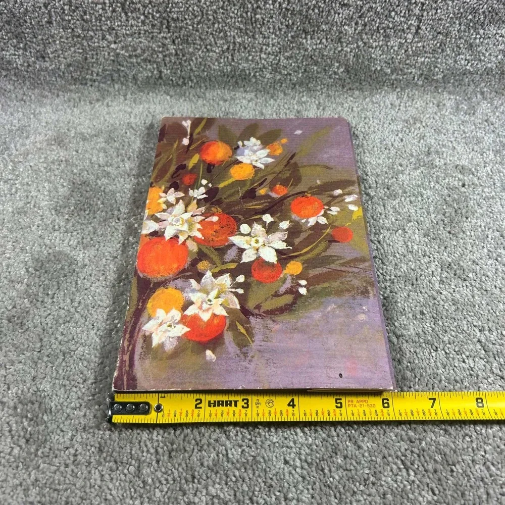 Ambassador Cards Stationery Set Vintage Purple Orange Floral Lap Pack